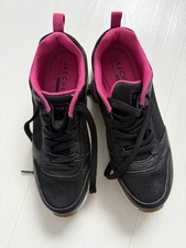 Skechers Black/Pink  Wedge Trainers Size 6 EU39