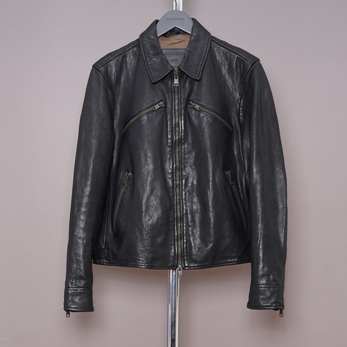 All saints leather jacket - all, mens