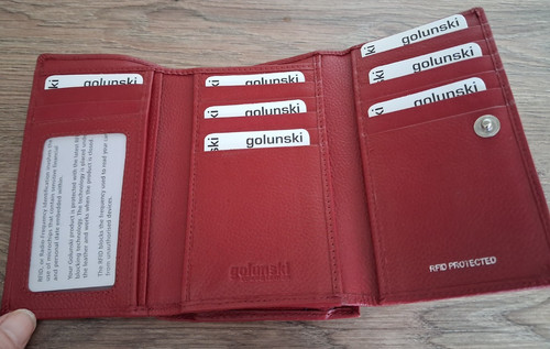 Golunski red leather ladies - red,