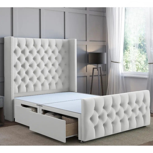 Wingedback chesterfield divan - chesterfield,