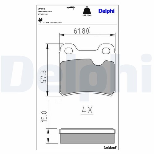 Disc brake pad - brake,