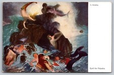 Arnold Bocklin Postcard Naiads