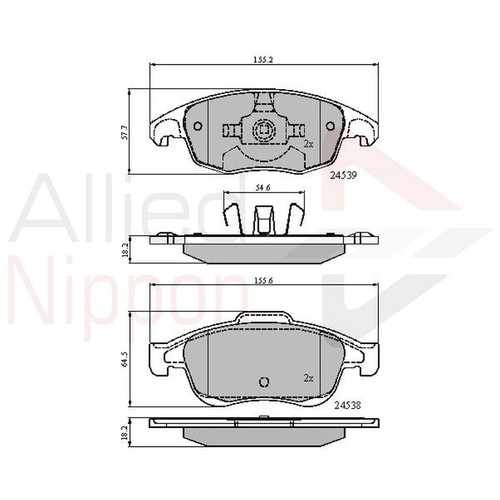 Brake pads set - pads,