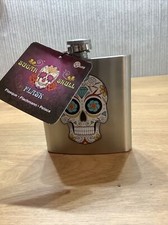 Sugar Skull Hip Flask Tattoo