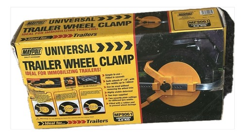 Trailer wheel clamp