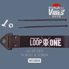 JDM Loop One Tow Strap | Osaka Japan Racing Drift Bumper Hook | NextStopVibes UK
