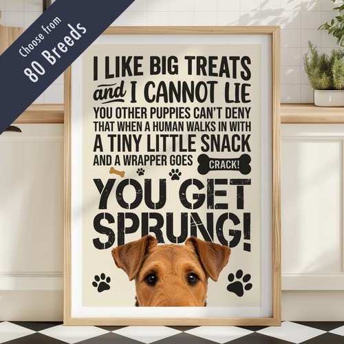 Funny dog treats lyric quote - dog,