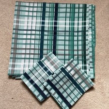 NEXT GREEN CHECK DUVET SET