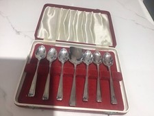 Silver Plate Teaspoon Boxed Set of 6 Vintage