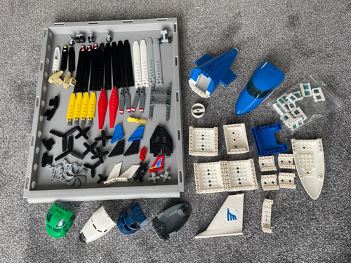 Lego airplane helicopter parts - helicopter,