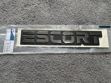 NEW GENUINE FORD ESCORT MK3 MK4 BOOT BADGE EMBLEM NOS