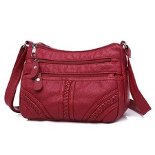 Women's Ladies Multi Pocket Messenger Bag Handbag Cross Body Bags Shoulder Bag