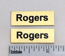 Rogers Speaker Grill Badge