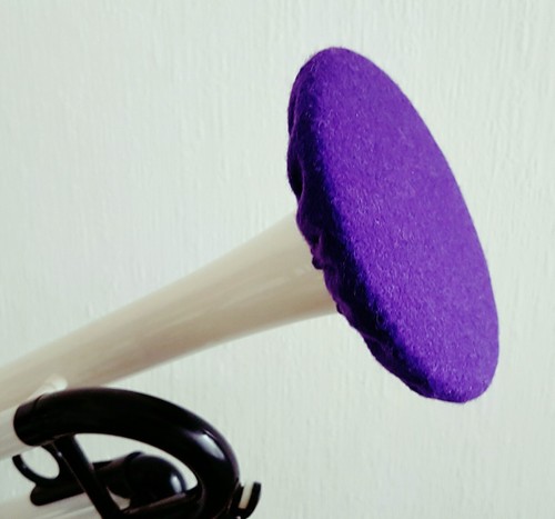 Purple trumpet felt mute - trumpet,