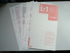 Silver Reed Mylar Lace Sheet Set 1-5