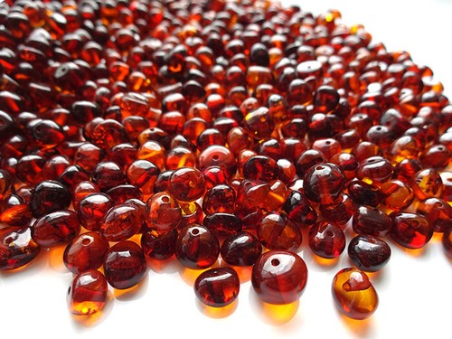 Real baltic holed amber loose - baltic,