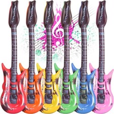 36PCS Inflatable Guitars for Party Bulk Blow Rock Star Guitar Set Rock and Roll