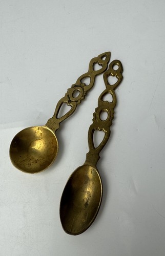 Pair decorative brass - a,