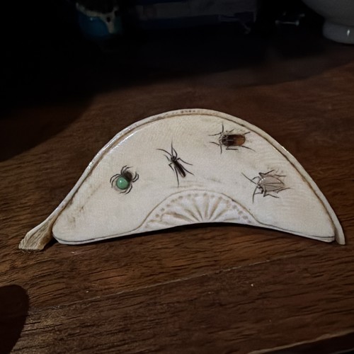 Antique japanese shibayama - japanese,