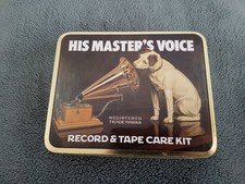 His Master's Voice HMV Record & Tape Care Kit Tin - Unused - Vintage Collectable