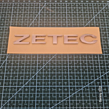 FORD ZETEC CHROME CAR BADGE