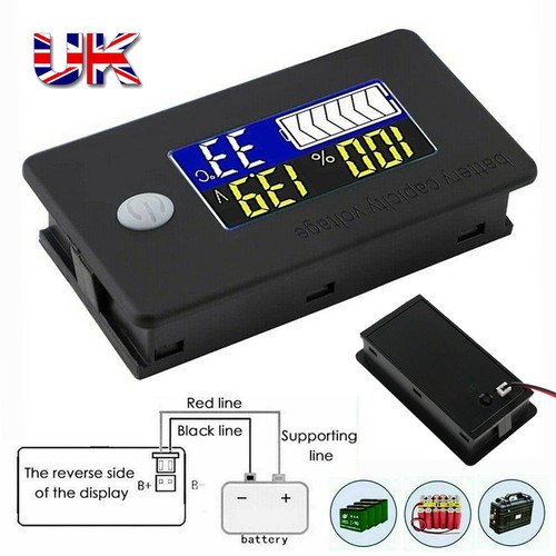 Battery measurement meter - meter, lcd