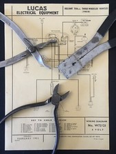 Reliant Regal Regent 750cc Three Wheeled Vehicles. Lucas Wiring Diagram (W72121)