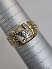 14ct GOLD GENTS EAGLE RING 4.9