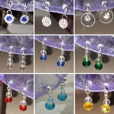 Shining Earring Color Crystal