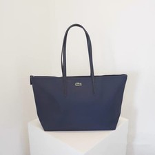 Lacoste ECLIPSE Tote Bag for Women - Stylish ZIP Black SMALL Design UK