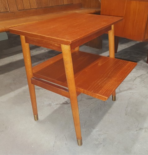 Vintage teak two tier - tier, bedside