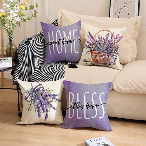 Lavender throw pillow covers - lavender,