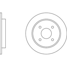 2x Brake Discs Solid For Ford Sierra 2.9i XR 4x4 Apec Blue Rear 1073756 1197572