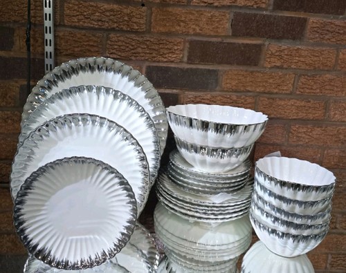Luxury silver gilded - luxury, ribbed