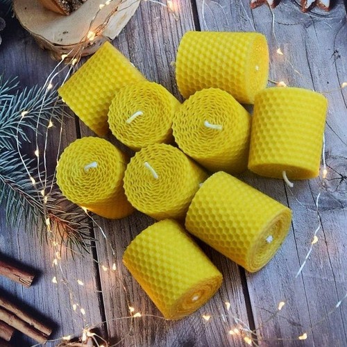 Party candles hand - 25, hand-rolled