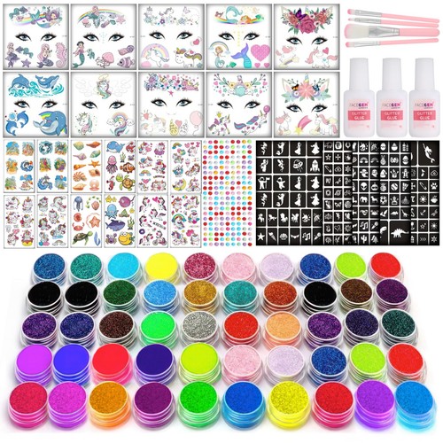 Colour glitter tattoos - glitter,