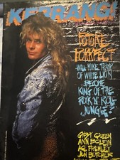 Kerrang issue no 167 Dec 19 1987 White Lion cover, Agnostic Front, Gypsy Queen