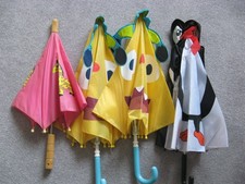 4  x  Childrens Childs Kids Umbrellas Brolly  Rain Cover