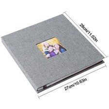 Photo Album, Self Adhesive Pictures Scrapbook Album 10.4'' x 10.8'' DIY~40 Pages