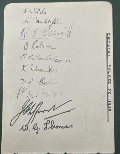 Signed 1930s millwall fc - 1930s,
