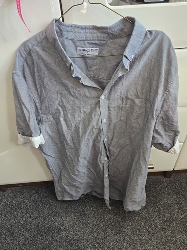Grey with white - trim, sleeves