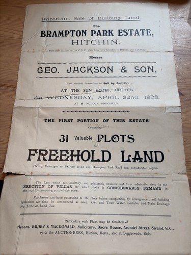 1908 house particulars - house, re
