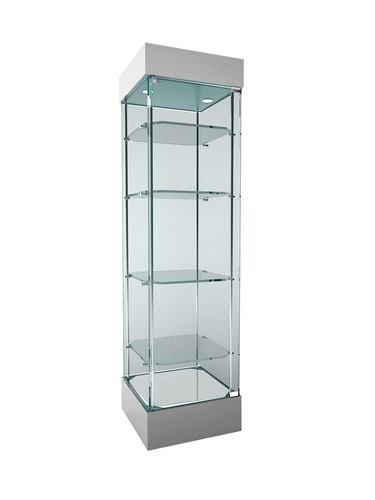 Glass frameless lock tower - ,