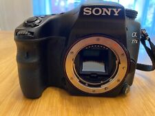 Sony A77 ii SLR Camera with many lenses and flashgun