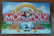 Monopoly Deluxe Edition - Parker Brothers - Golden Tokens -USA Version