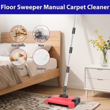 Floor Sweeper Manual Carpet Cleaner Floor Duster Broom Surface Cleaner Cordless