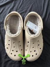 Mens Fur Lined Chai Multi  Crocs Uk Size 11 New