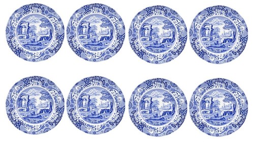 Spode blue italian set - blue, 8
