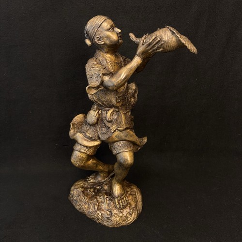Large japanese meiji bronze - japanese,