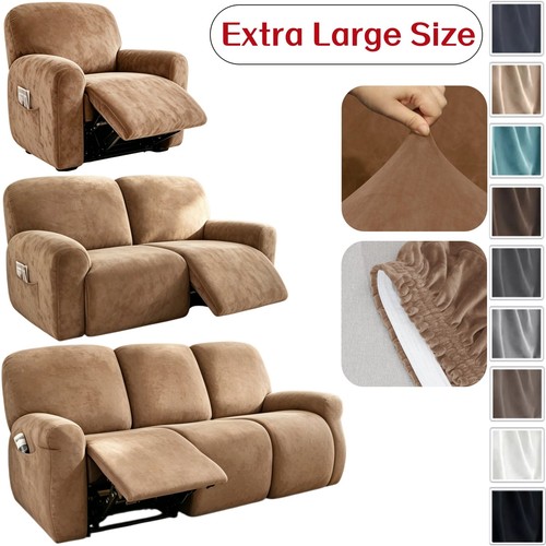 Extra wide velvet recliner - wide,